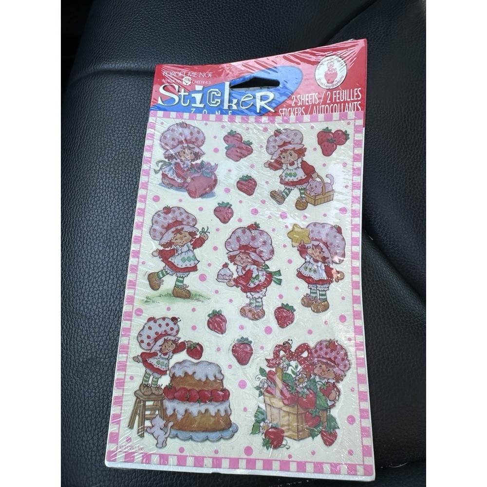 Vintage Strawberry Shortcake Stickers American Greetings Cute New Sealed  1998